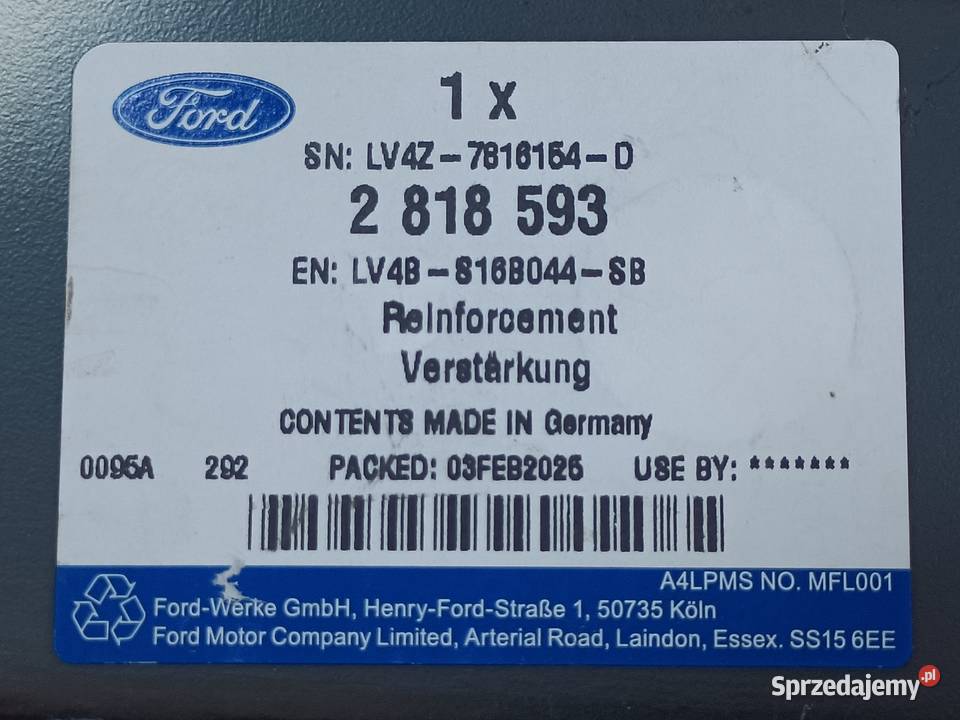 FORD KUGA MK3 WSPORNIK MOCOWANIE BŁOTNIKA LEWY osobowe Pleszew