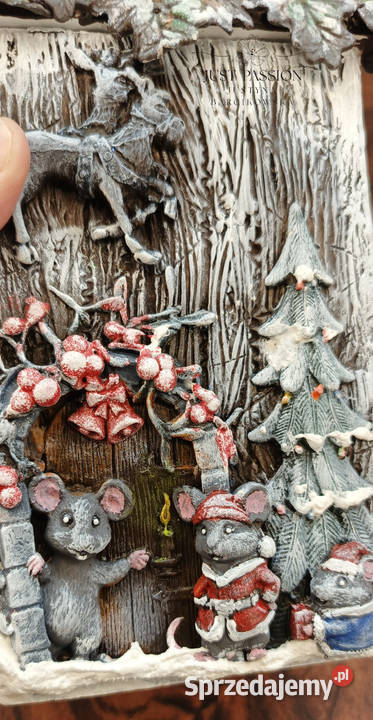 Domek z Drewna na Świeczkę Świąteczna Dekoracja Pozostałe Ostróda