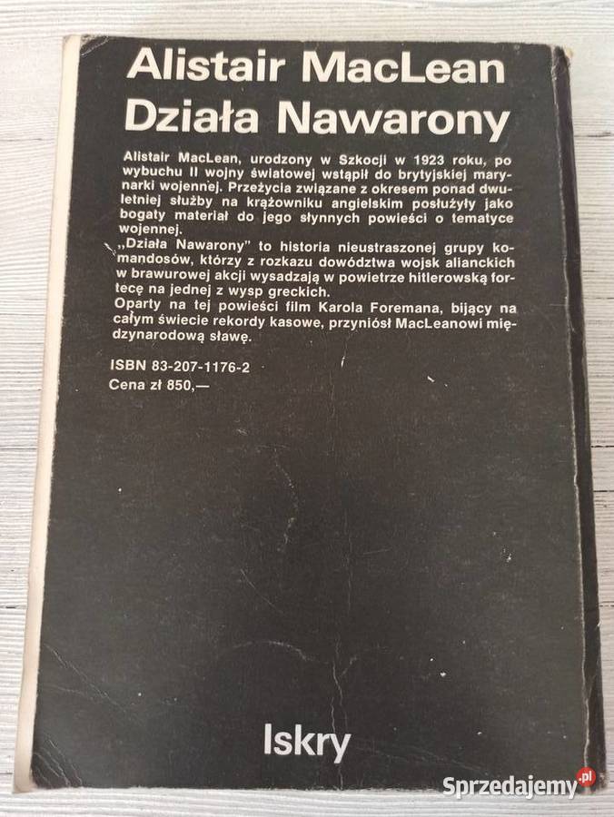 Działa Nawarony Alistair MacLean ISKRY 1989