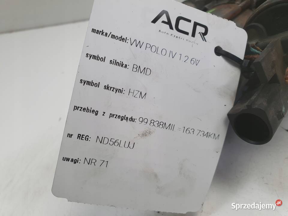 ROZRUSZNIK VW Polo IV 12 6V ROZRUSZNIK valeo osobowe Układ elektryczny silnika Rudka