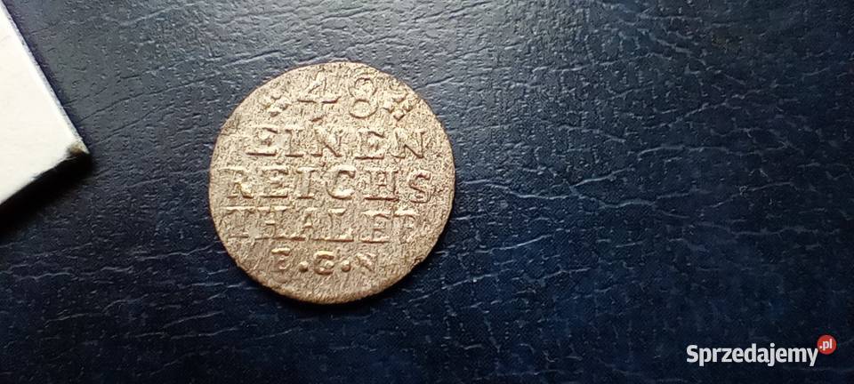 Stare monety 148 talara 1749 EGN Niemcy srebro Lesko