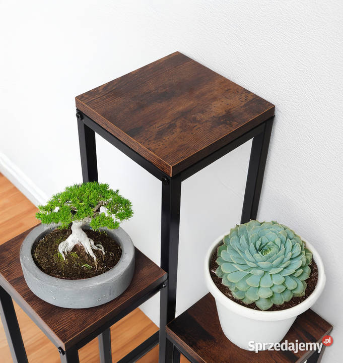 Kwietnik stojący metalowy piętrowy stojak na 4 Poznań