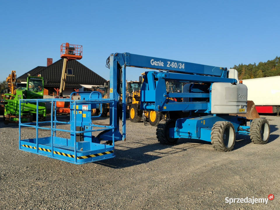 podnośnik koszowy Manitou 200 ATJGenie Z6034 Koła świętokrzyskie Widełki
