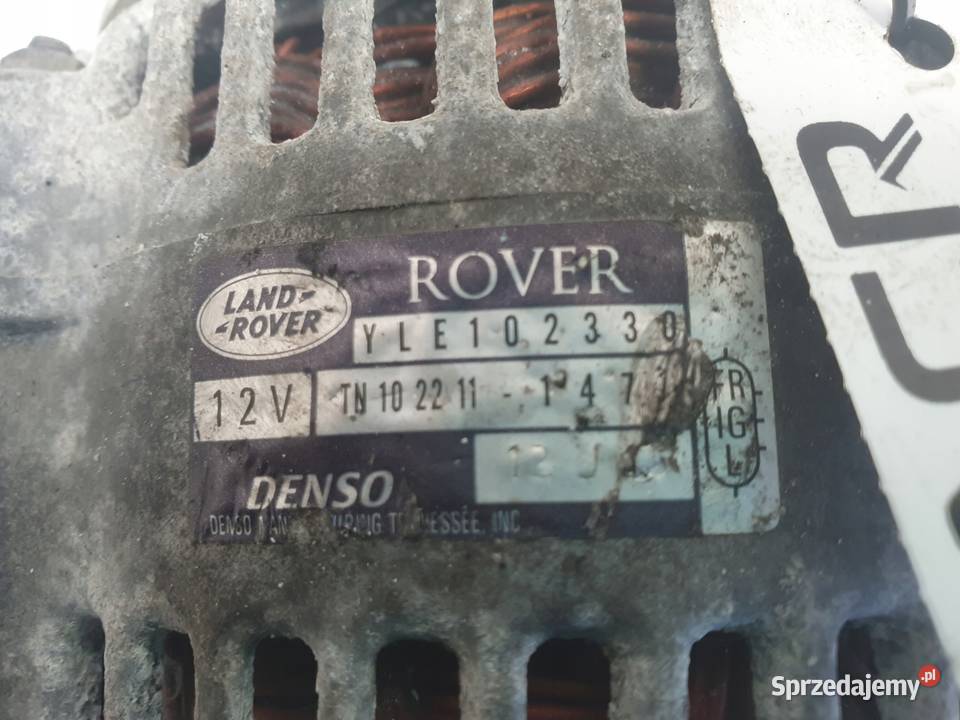 ALTERNATOR Rover 45 20 V6 YLE102330 oryginał Układ elektryczny silnika Chełm sprzedam