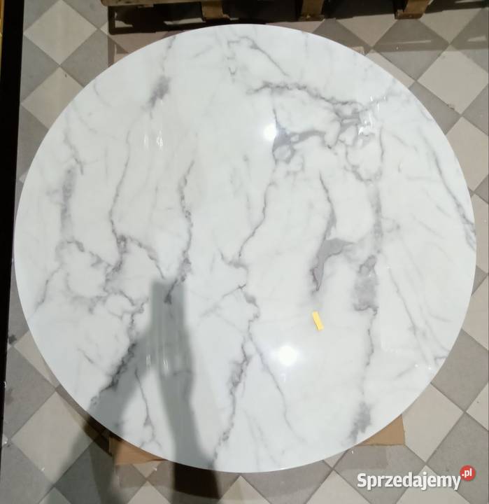 Nowoczesny stół złoty glamour okrągły z 75cm Warszawa