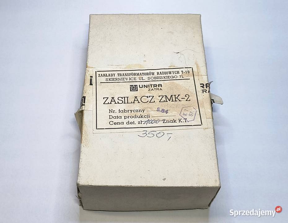 Zasilacz ZMK2 Unitra ZATRA magnetofon MK125 Gdańsk