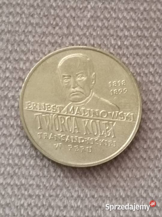 moneta 2 okolicznościowa Ernest Malinowski 1999 Wrocław