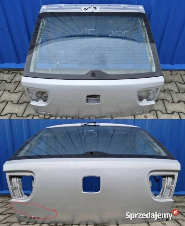 GOŁA KLAPA BAGAŻNIKA Z SZYBĄ SEAT LEON I 1 L57N Działoszyce