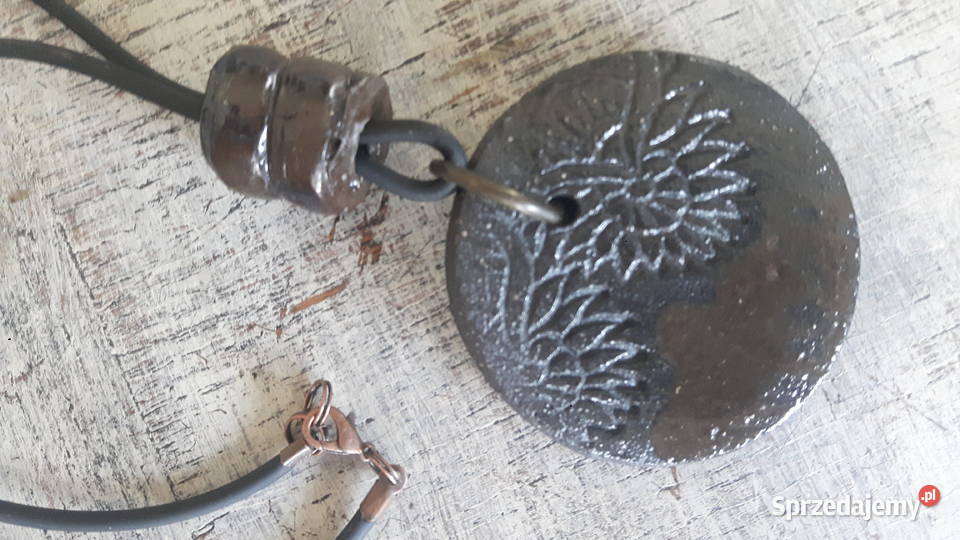 Naszyjnik ceramiczny ręcznie wykonany Otwock