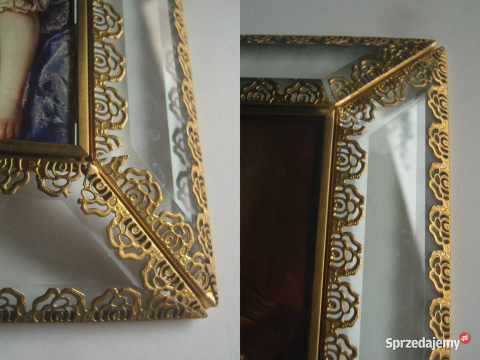 mosiężna ramka na zdjęcia odcienie żółtego Włocławek