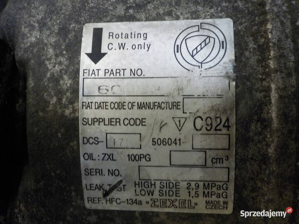 ALFA 159 22 JTS 08r 185 939A5000 sprezarka świętokrzyskie Suków