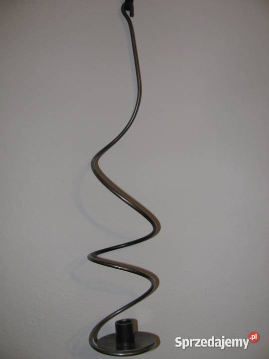 świecznik metalowy wiszący spiralny Oświetlenie Zamość sprzedam