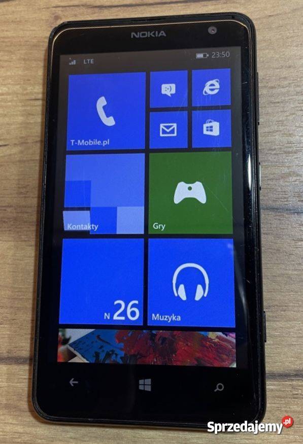 Telefon NOKIA LUMIA 625 LTE 47 8GB Komplet nowy Ciechocinek sprzedam