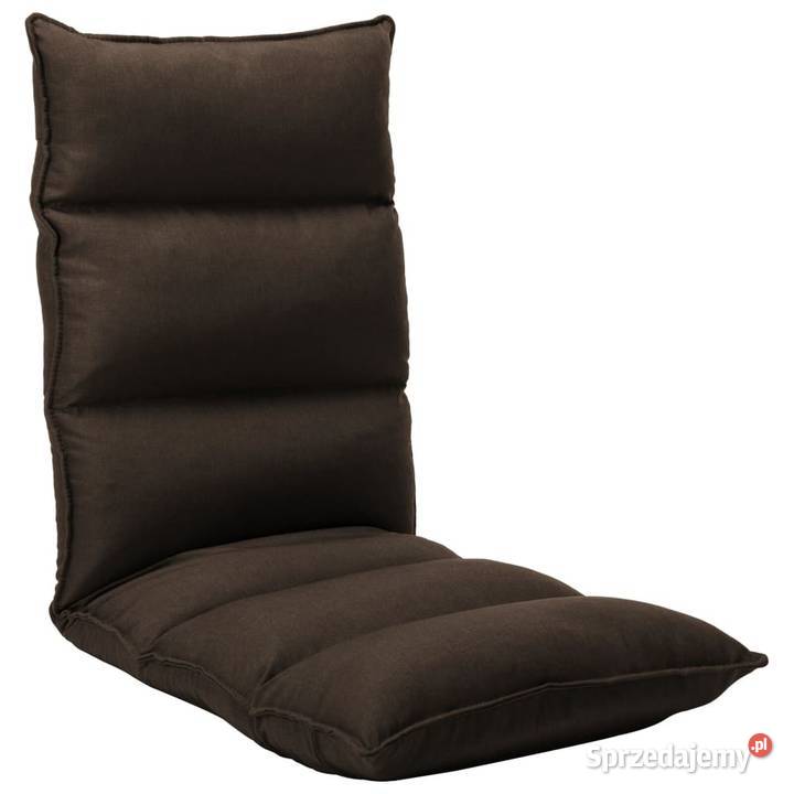 vidaXL Składane krzesło podłogowe brązowe mazowieckie Warszawa sprzedam