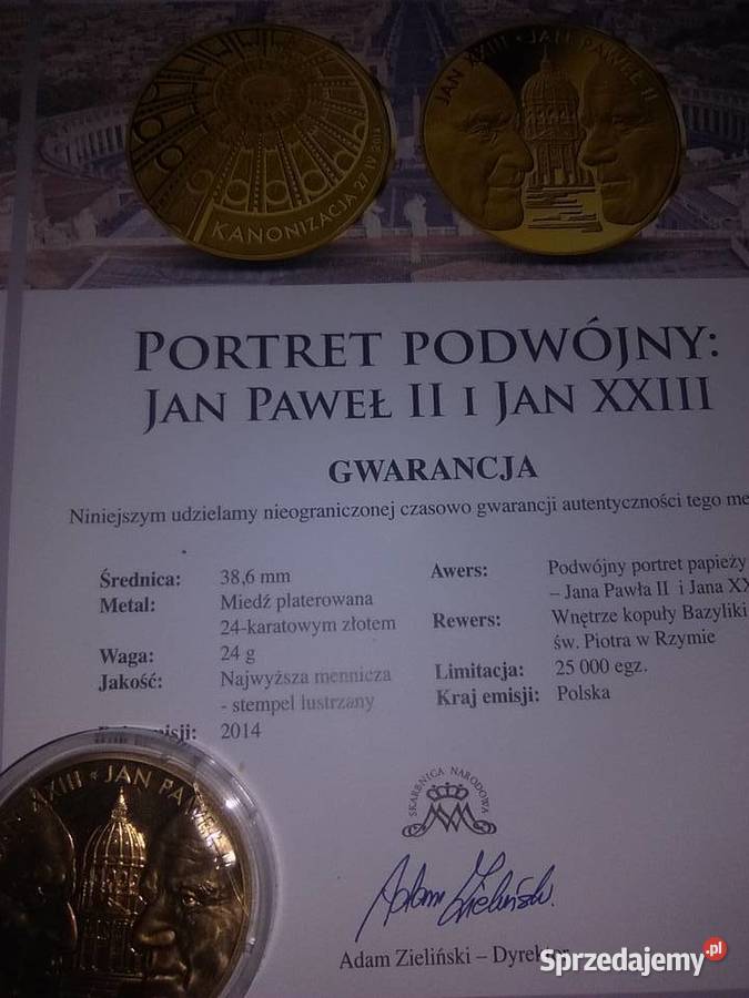 Medal Papieski Kanonizacja Łódź