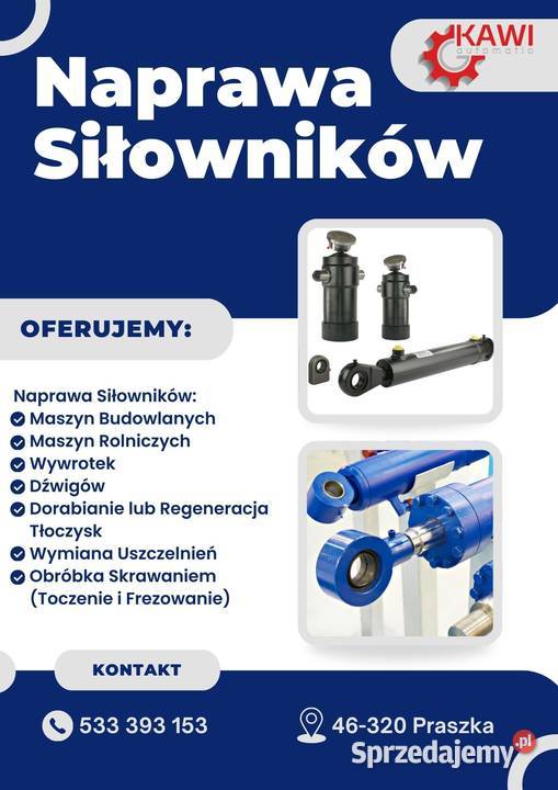 Naprawa regeneracja siłowników Praszka
