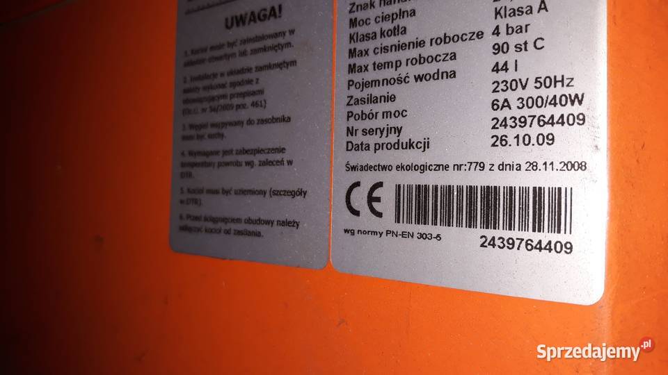 RECO Piec żeliwny CO z automatycznym podajnikiem Bielsko-Biała sprzedam