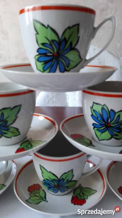 Filiżanki porcelanowe Aldona CHODZIEŻ podlaskie