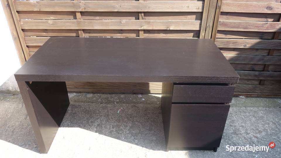 Biurko IKEA Malm czarnobrąz WYPRZEDAŻ Biurka mazowieckie Warszawa