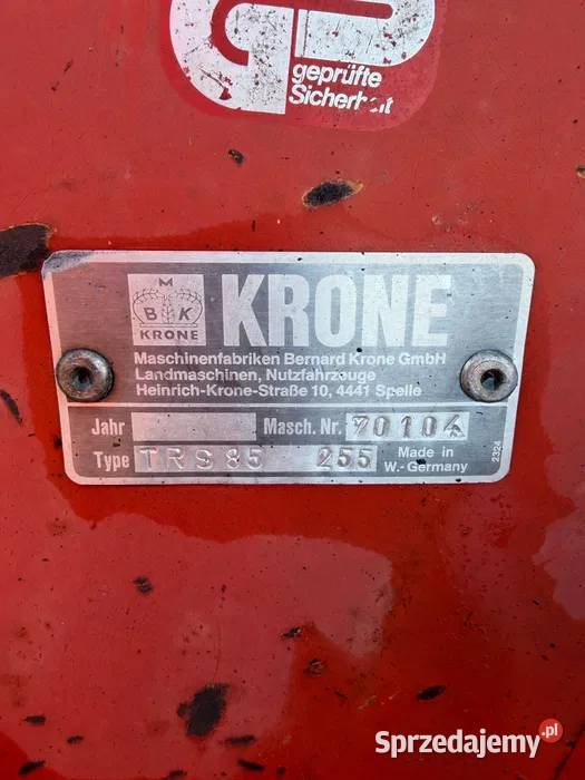 Glebogryzarka frezarka KRONE TRS85 Uszkodzona z Janów sprzedam