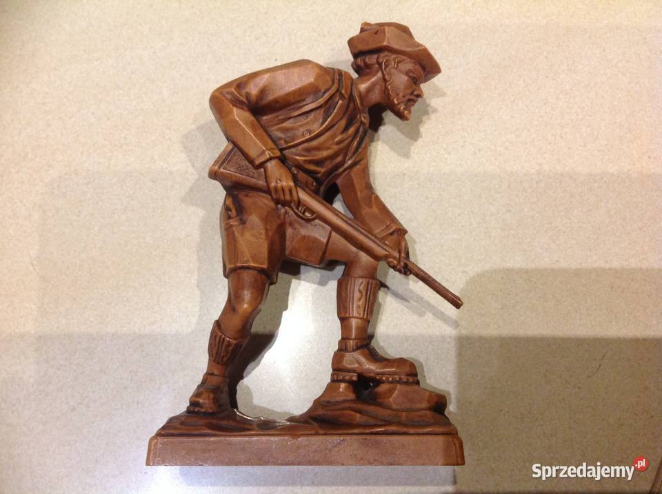 Stara Figurka Myśliwska Myśliwy Sygnowana