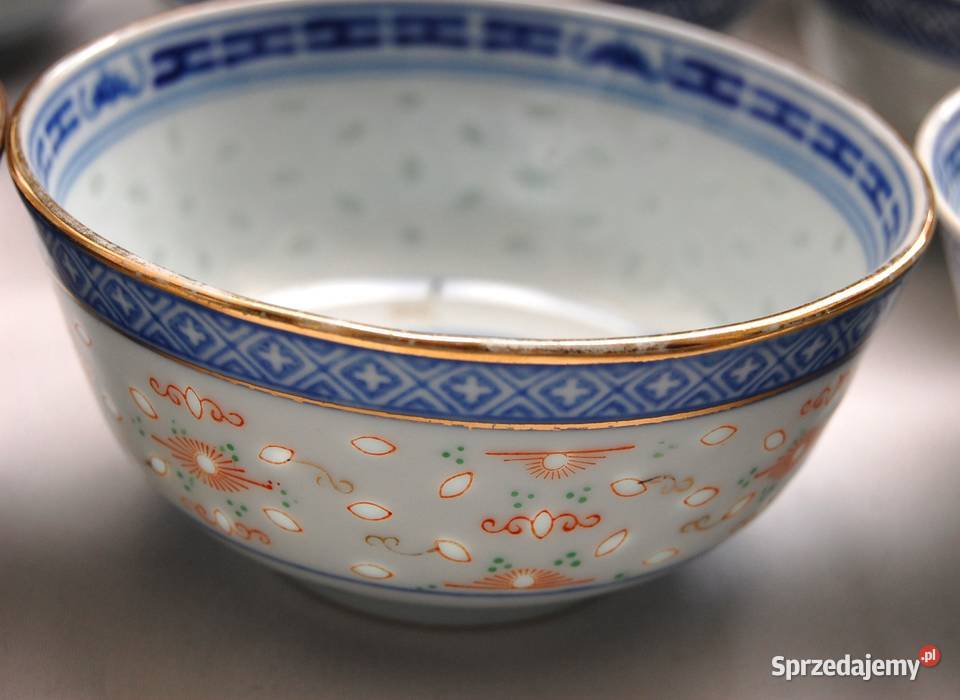 Chińska porcelanowa miska 2 porcelana ryżowa Lublin