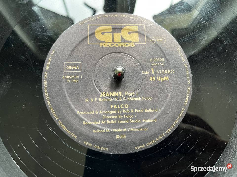 Falco Jeanny Part 1 Synthpop Ballad 1 płyta śląskie Błażejowice
