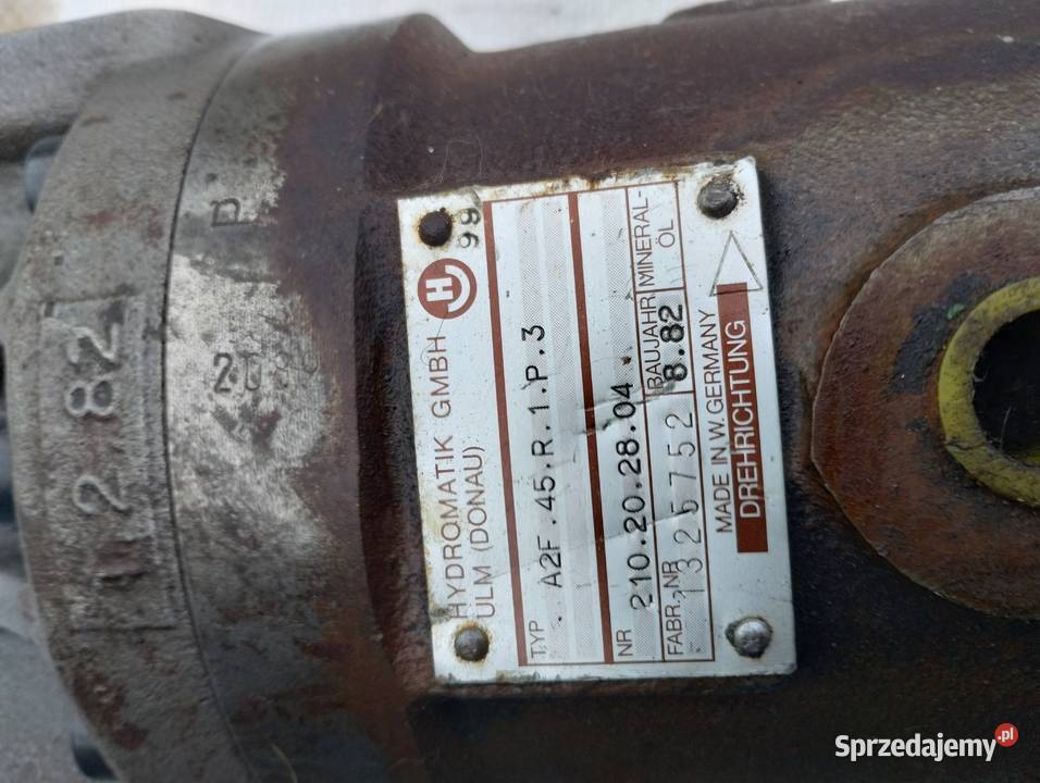 pompa hydrauliczna wysokociśnieniowa typ A2F45 śląskie