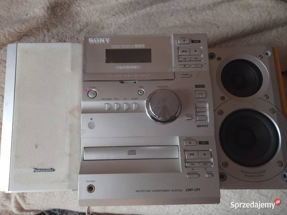 miniWieża Sony CMTCP1 z kolumnami Panasonic dolnośląskie Legnica sprzedam