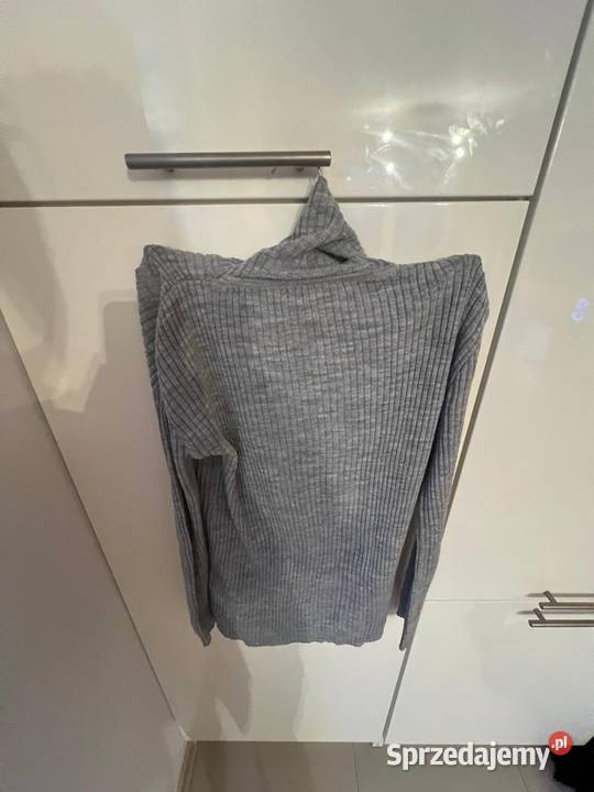 Ciepły szary sweterek z golfem M Gdańsk