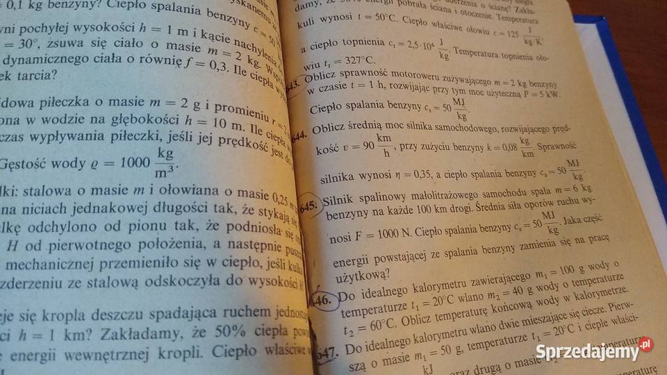 Zbiór zadań z fizyki klasy I 1 szkół średnich Gdańsk
