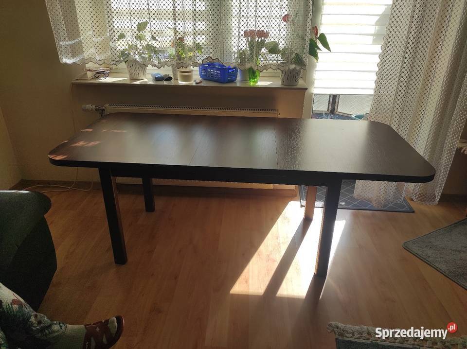 Stół rozsuwany ciemny braz 140cm Tuchola