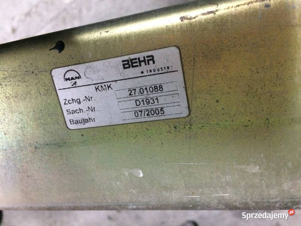 Chłodnica Man 8100610065 2700816 2701088 Maszewo