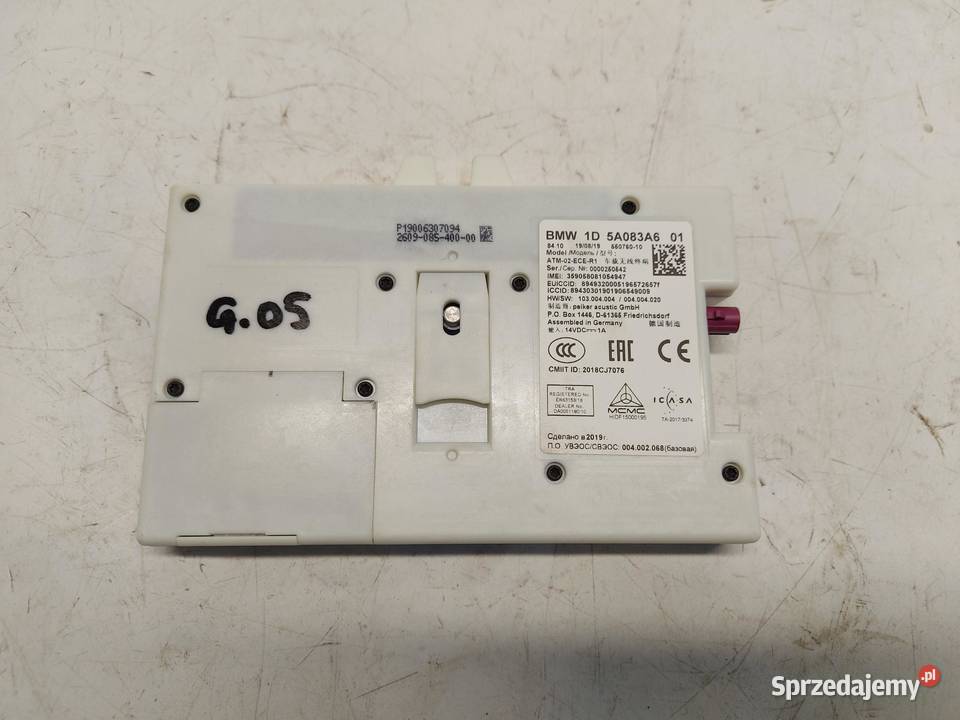 BMW G05 X5 30d 2019r MODUŁ TELEMATIC 5A083A6