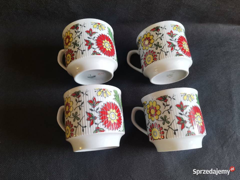 Stare filiżanki Roman 4 sztuki porcelana Siemianowice Śląskie sprzedam