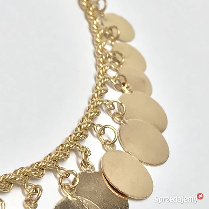 Złoty NASZYJNIK orientalny 18k EGIPSKA biżuteria Warszawa