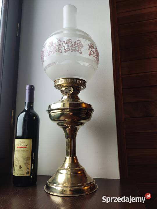 Angielska mosiężna lampa naftowa 85 Kraków sprzedam