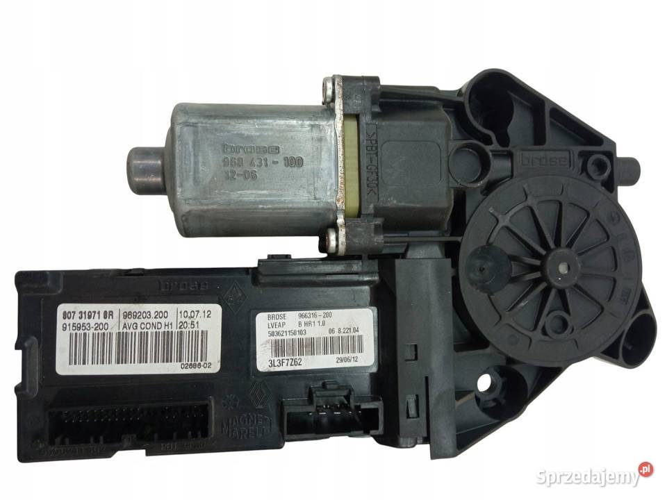 SILNICZEK SZYBY LEWY PRZÓD 827303178R Renault Rok produkcji 2012 Wyposażenie elektryczne