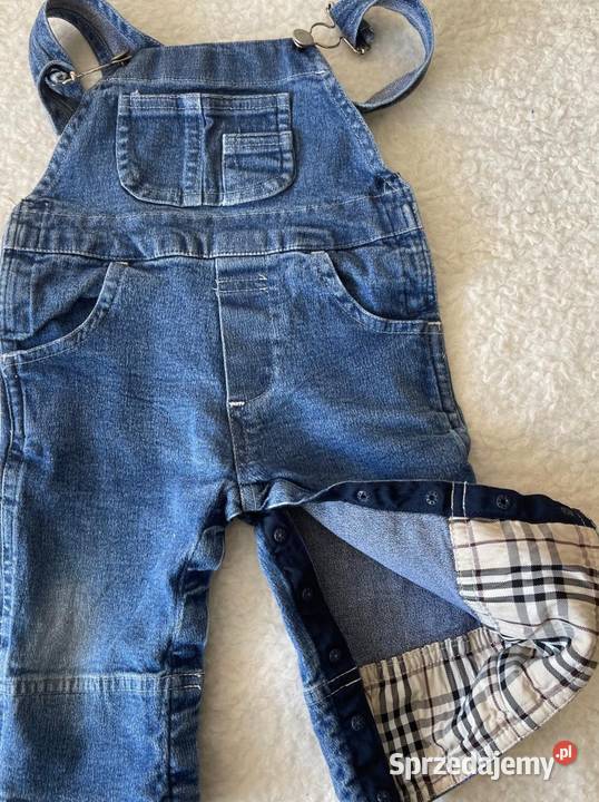 Oryginalne jeansowe ogrodniczki Burberry Warszawa sprzedam