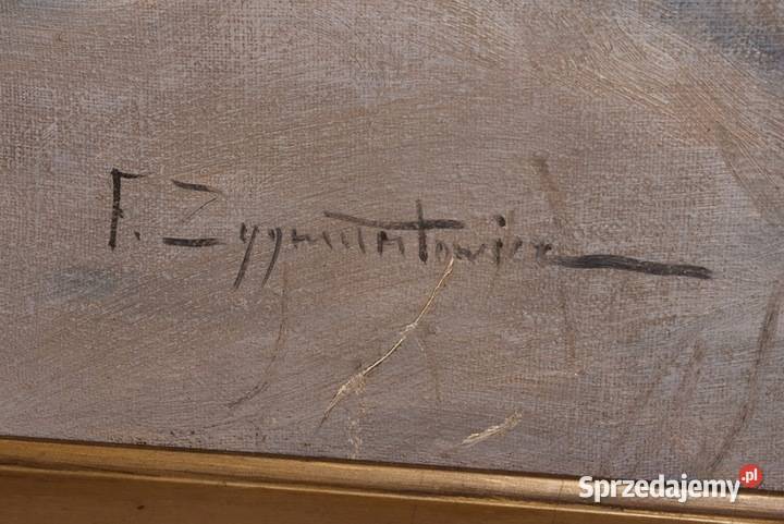 I ZYGMUNTOWICZ Wyprawa Na Polowanie Zima Stary małopolskie Kraków