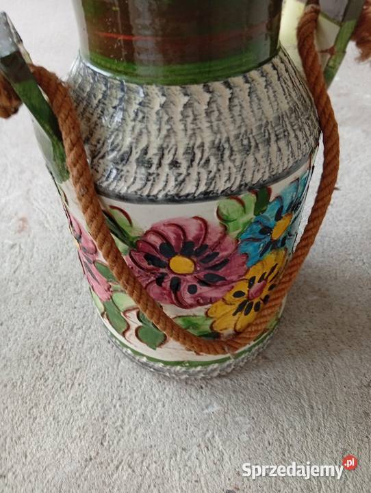 Wazon Dzban Kanka ceramiczna na mleko Loft Byczyna
