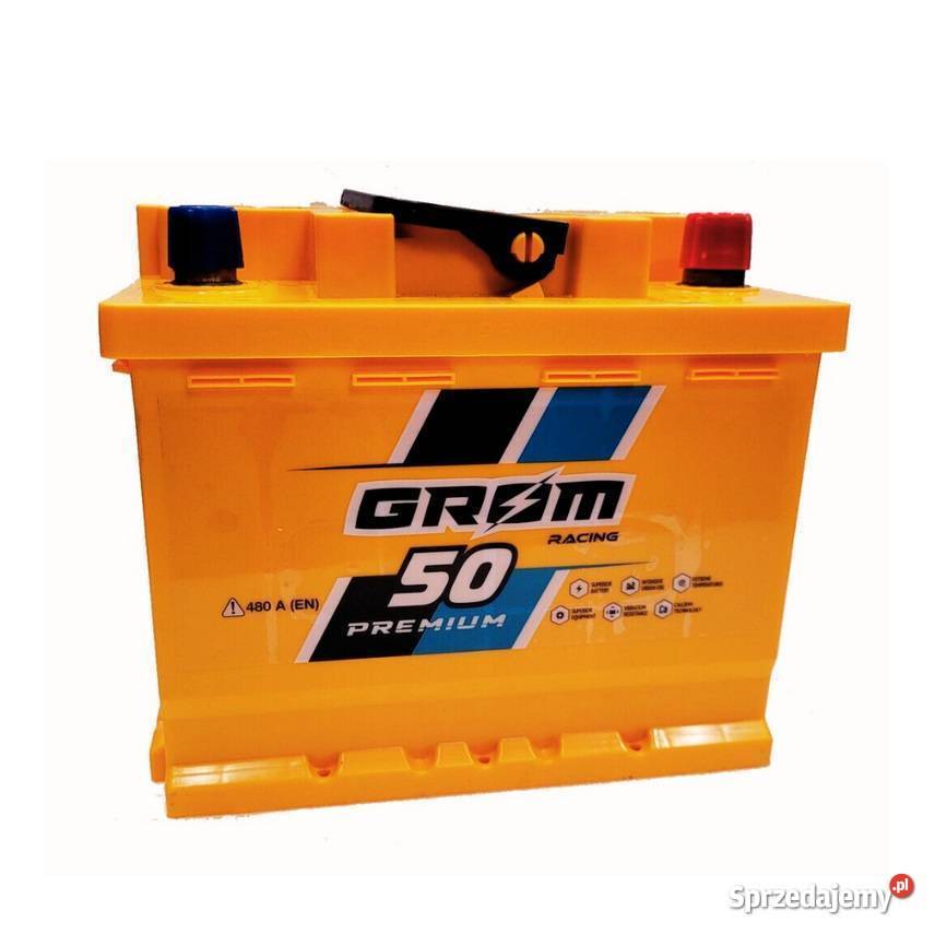 Akumulator GROM RACING 50Ah 480A EN PRAWY PLUS łódzkie Pabianice sprzedam