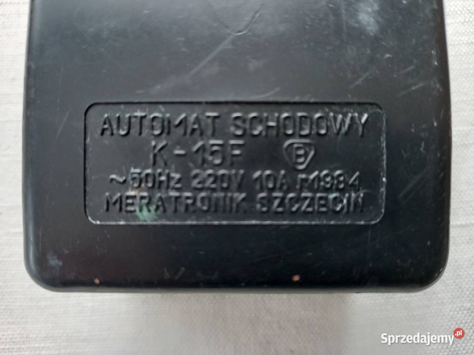 Automat schodowy K15F 220V 10A z czsów PRL Tomaszów Lubelski