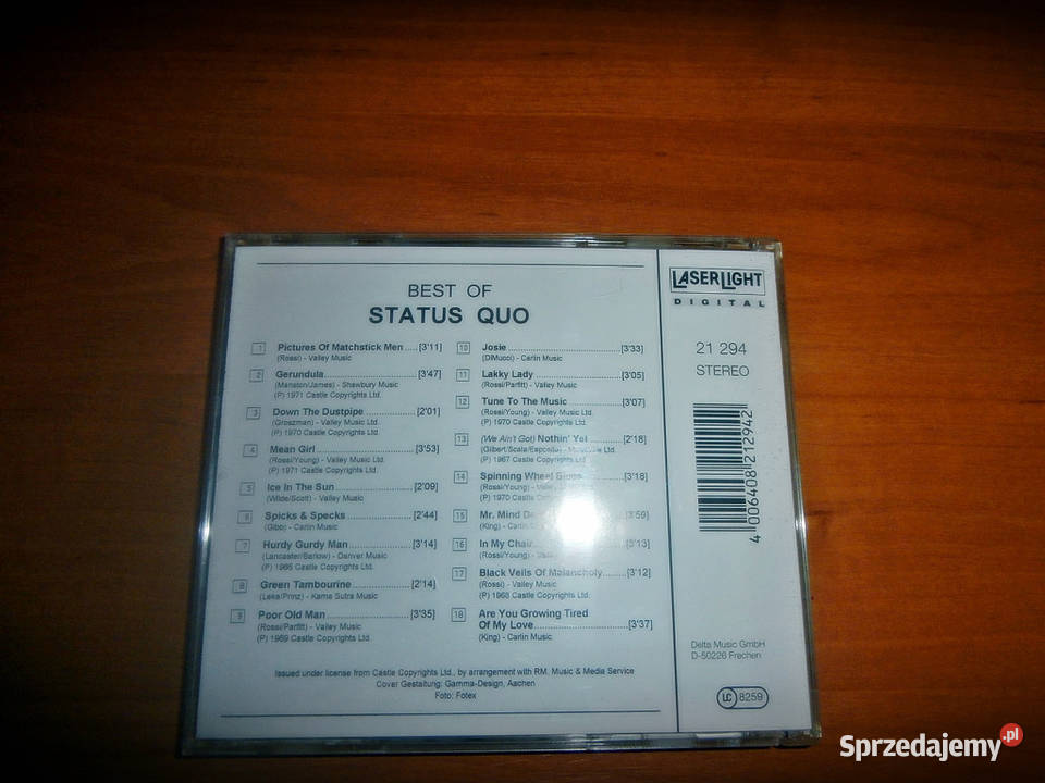 Płyta CD Status Quo Best of Kraków