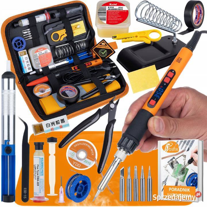 Zestaw Lutowniczy 80W LCD 16w1 180500C ESD Ludźmierz