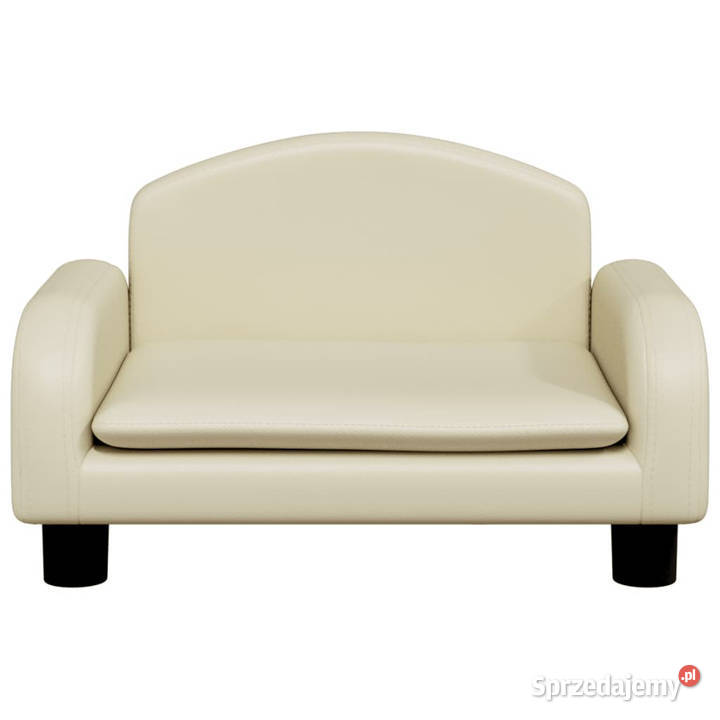 Sofa dzieci kremowa 50x40x30 sztuczna skóra Meble Warszawa