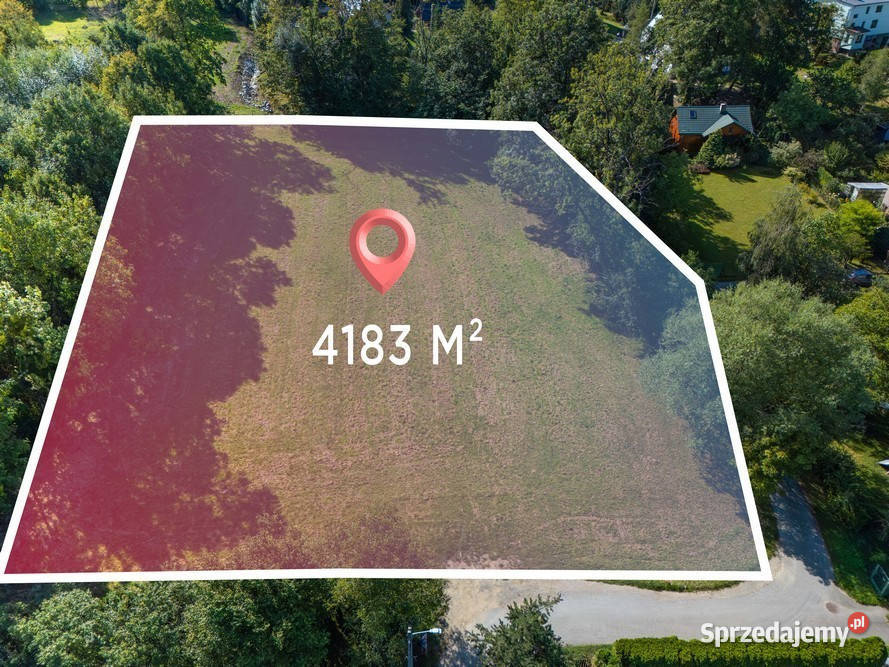 JaworzeTopolowa piękna działka u stóp beskidu 4183m2 Jaworze