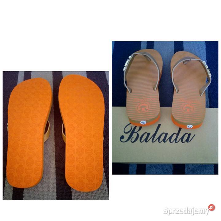 Nowe japonki w cielistym kolorze rozmiar 40 Sandały i klapki lubelskie Radzyń Podlaski sprzedam