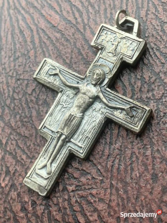 Niespotykany stary krzyżyk na szyję Łowicz