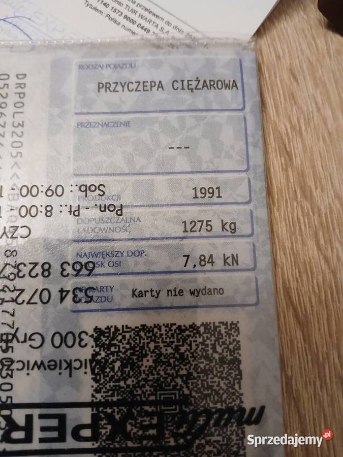 Sprzedam przyczepę kontener Kontenerowe Gryfice